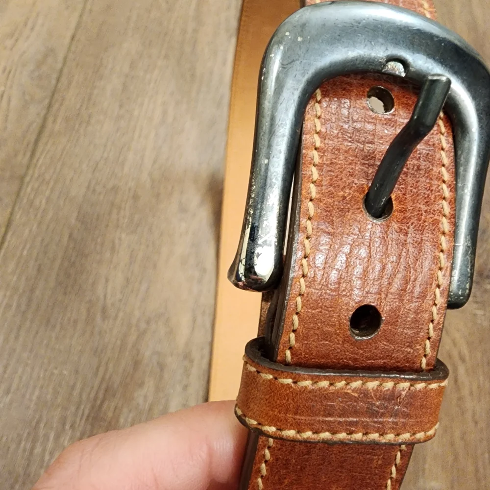 Trafalgar Textured Leather Belt Brown Made in USA Classic Men's size 30